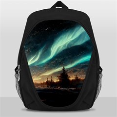 Northern Light North Sky Night Backpack Bag by Ravend