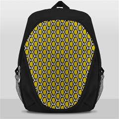 Abstract Beehive Yellow  Backpack Bag by ConteMonfrey