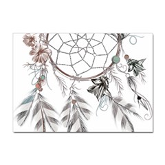 Dreamcatcher Feather Flower Illustration Art Sticker A4 (100 Pack) by danenraven