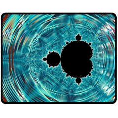 Mandelbrot Apple Fractal Abstract Fleece Blanket (medium)  by Wegoenart