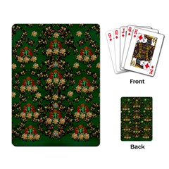 Ganesh Elephant Art With Waterlilies Playing Cards Single Design (rectangle) by pepitasart
