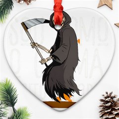 Halloween Heart Ornament (two Sides) by Sparkle