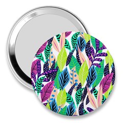 Sheets Drawing Pattern Nature 3  Handbag Mirrors by Ravend