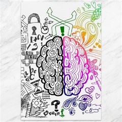 Anatomy Brain Head Medical Psychedelic  Skull Canvas 12  X 18  by danenraven