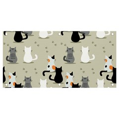 Cute-cat-seamless-pattern Banner And Sign 4  X 2  by Jancukart