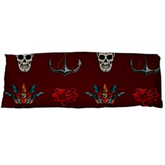 Tattoo-old-school-background-pattern Body Pillow Case (dakimakura) by Jancukart