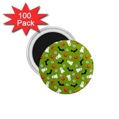 Pattern Seamless Halloween Fall 1 75  Magnets (100 Pack)  by Wegoenart