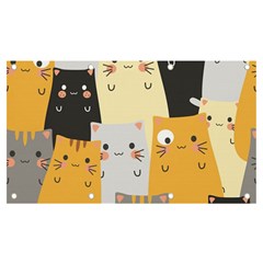 Seamless Pattern Cute Cat Cartoons Banner And Sign 7  X 4  by Wegoenart