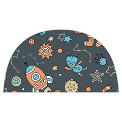 Rocketship Astronaut Space Seamless Pattern Anti Scalding Pot Cap by Wegoenart