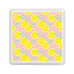 Pink Lemons Memory Card Reader (square) by ConteMonfrey