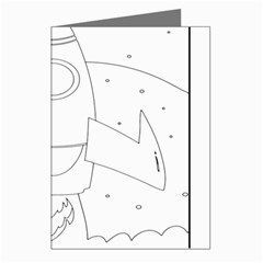 Starship Doodle - Space Elements Greeting Cards (pkg Of 8) by ConteMonfrey
