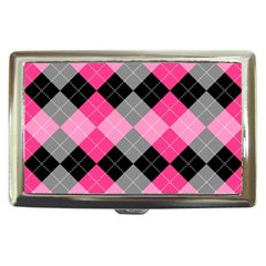 Seamless Argyle Pattern Cigarette Money Case by Wegoenart