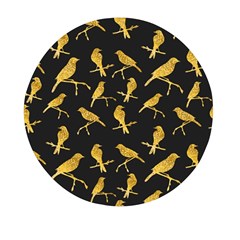 Background-with-golden-birds Mini Round Pill Box (pack Of 3) by Wegoenart