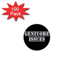 Genitore Issues  1  Mini Buttons (100 pack)  Front