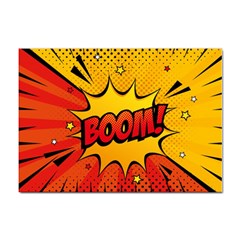 Explosion Boom Pop Art Style Sticker A4 (100 Pack) by Wegoenart