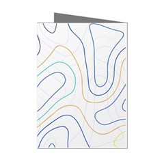 Abstract Colorful Topographic Map Design Vector Mini Greeting Cards (pkg Of 8) by Wegoenart