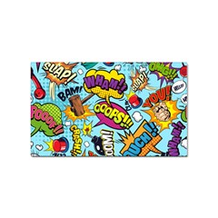 Comic Elements Colorful Seamless Pattern Sticker Rectangular (10 Pack) by Wegoenart