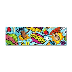 Comic Elements Colorful Seamless Pattern Sticker Bumper (10 Pack) by Wegoenart