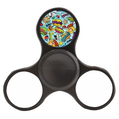 Comic Elements Colorful Seamless Pattern Finger Spinner by Wegoenart