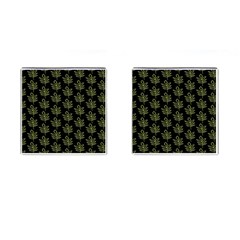 Autumn Leaves Black Cufflinks (square) by ConteMonfrey