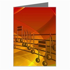 Music Notes Melody Note Sound Greeting Card by Wegoenart