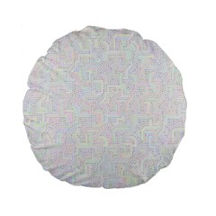 Computer Cyber Circuitry Circuits Electronic Standard 15  Premium Flano Round Cushions by Jancukart