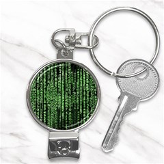 Matrix Technology Tech Data Digital Network Nail Clippers Key Chain by Wegoenart