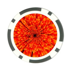 Red Orange Illustration Background Abstract Poker Chip Card Guard by Wegoenart