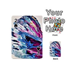 Feathers Playing Cards 54 Designs (mini) by kaleidomarblingart