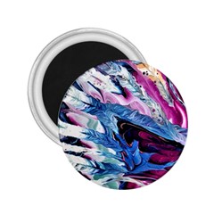 Feathers 2 25  Magnets by kaleidomarblingart