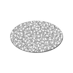 Bacterias Drawing Black And White Pattern Sticker Oval (100 Pack) by dflcprintsclothing