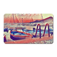 Boats On Lake Garda Magnet (rectangular) by ConteMonfrey