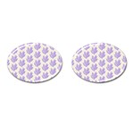 Seaweed Clean Cufflinks (Oval) Front(Pair)