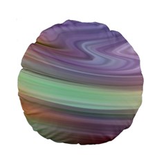 Gradient Blue Green Standard 15  Premium Round Cushions by ConteMonfrey