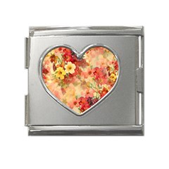 Seamless Pattern Textile Surface Luxury Vintage Mega Link Heart Italian Charm (18mm) by Wegoenart