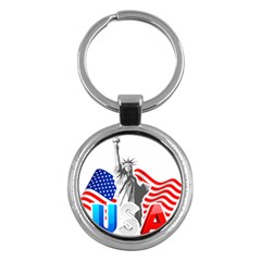New York City Holiday United States Usa Key Chain (round) by Jancukart