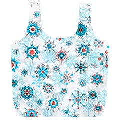 Beautifule Snowflake Decorative Pattern Seamless Full Print Recycle Bag (xxl) by Jancukart