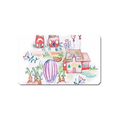 Easter Village  Magnet (name Card) by ConteMonfrey