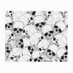 Skull Pattern Small Glasses Cloth (2 Sides) by Valentinaart