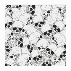 Skull Pattern Medium Glasses Cloth by Valentinaart