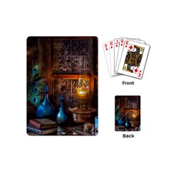 Blue Coffee Cups Cups Coffee Snack Blue Color Playing Cards Single Design (mini) by danenraven