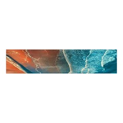 Sea Ocean Coastline Coast Sky Clouds Beach Sand Velvet Scrunchie by danenraven
