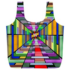 Art Background Abstract Full Print Recycle Bag (xxl) by artworkshop