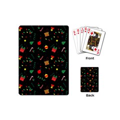 Christmas Pattern Texture Colorful Wallpaper Playing Cards Single Design (mini) by Ravend
