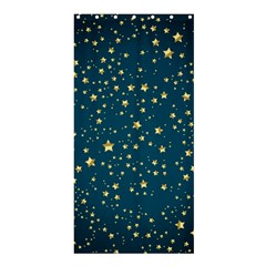 Star Golden Pattern Christmas Design White Gold Shower Curtain 36  X 72  (stall)  by Ravend