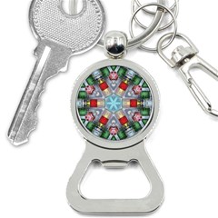 Geometric Symmetrical Symmetry Data Futuristic Bottle Opener Key Chain by Ravend