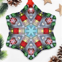Geometric Symmetrical Symmetry Data Futuristic Ornament (snowflake) by Ravend