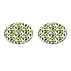 Background Ornamental Spruce Sample Cufflinks (oval) by Ravend