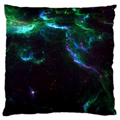 Space Cosmos Galaxy Stars Black Hole Universe Art Large Flano Cushion Case (two Sides) by Pakemis