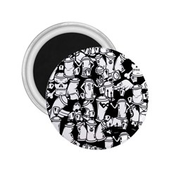 Graffiti Spray Can Characters Seamless Pattern 2 25  Magnets by Pakemis